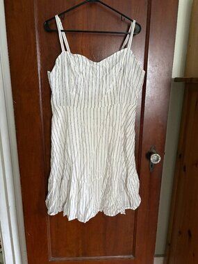 NWT White/Blue Striped Cami Dress, Old Navy, Size XL